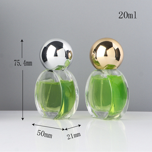 Luxury Flat Round <strong>Perfume</strong> Glass <strong>Bottle</strong> with Ball Cap 20ml Compact Glass <strong>Spray</strong> <strong>Perfume</strong> Container <strong>Perfume</strong> <strong>Bottle</strong> Packaging - Product Image 6