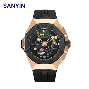 Montre étanche 10 ATM, lunette de luxe pour hommes, Support OEM, fournisseur de montres mécaniques