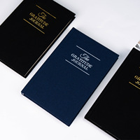 Journal de gratitude A5 personnalisé tissu de lin couverture rigide carnet de découverte de guérison pour soins personnels mon journal de gratitude