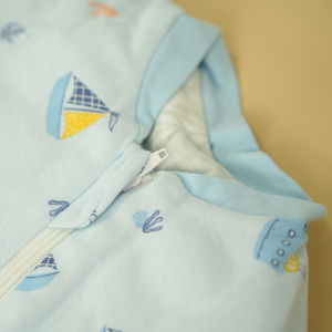 <span class=keywords><strong>Pijama</strong></span> Antideslizante Lavable con Cremallera, <span class=keywords><strong>Saco</strong></span> de Dormir Unisex para Bebé, Traje de Dormir Acolchado con Mangas Desmontables - Product Image 2