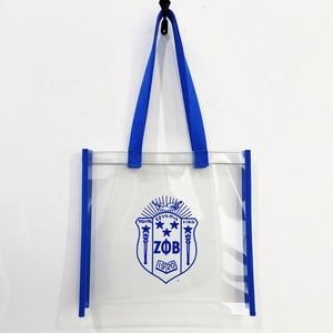 Bolsa de Compras Transparente de PVC con Logotipo Personalizado de Delta Sigma Theta, Bolso de Hombro, Bolsa de Regalo para la Hermandad Zeta Phi Beta - Product Image 2