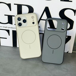 เคสโทรศัพท์ iPhone17promax TPU PC แบบครอบคลุมทุกด้าน ปุ่ม AI ดีไซน์บาง วงแหวนแม่เหล็ก ลายนูน รูใหญ่ สีพื้น พร้อมชุดทำความสะอาด - Product Image 4