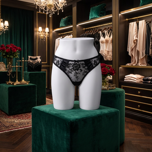 <span class=keywords><strong>Mannequin</strong></span> de vitrine en fibre de verre, demi-corps féminin, blanc, en pose de yoga debout, pour sous-vêtements - Product Image 4
