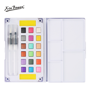 Xin Bowen Haute-fin Et Exquis Solide Peinture Ensemble Avec Pinceau à L'eau 12-18-24-36 Couleur Enfants Pour L'eau Couleur Art Peinture - Product Image 2