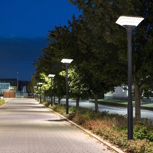 Solar Ip65 Led Aluminium Tuin Licht Outdoor Woonvilla Park Fabriek Straat Groot Landschap Weglicht - Product Image 3
