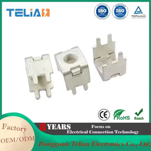 Bloques de terminales de tornillo de cobre/latón Telian M4 de 4 pines TLS44126 al por mayor de fábrica para soldadura de PCB - Product Image 3