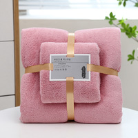 Ensemble de serviettes personnalisées en tissu microfibre super absorbant l'eau, serviette de spa en peluche, serviette de salon de coiffure