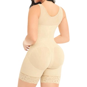<span class=keywords><strong>Fajas</strong></span> <span class=keywords><strong>Colombianas</strong></span> pour femmes, body gainant respirant à maintien ferme, grande taille, élégant, avec contrôle du ventre et rehausseur de fesses - Product Image 6