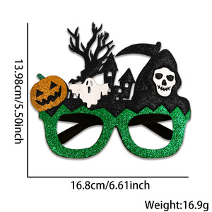 Gafas de fiesta espeluznantes de Halloween, máscara creativa de araña calabaza brillante, disfraz de demonio, accesorios para fotos para niñas pequeñas, estilo de <span class=keywords><strong>terror</strong></span> - Product Image 6
