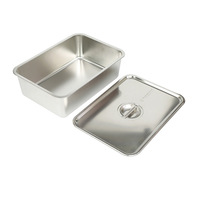 Edelstahl-Dampf tisch pfanne, tiefe Dampf tisch pfanne in voller Größe mit Deckel