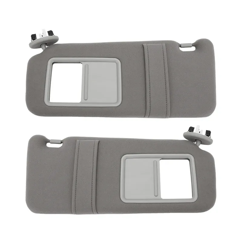 SR Auto Parts Car Sun Visor Sunshade Sunshading Board Gray for Toyota Camry 2007-2011 Driver Passenger Side Right Left Organizer