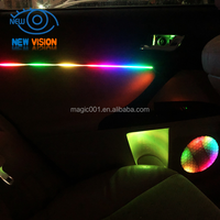 Lumières d'ambiance LED sans fil Symphony à commande vocale pour l'éclairage intérieur de voiture, bandes acryliques