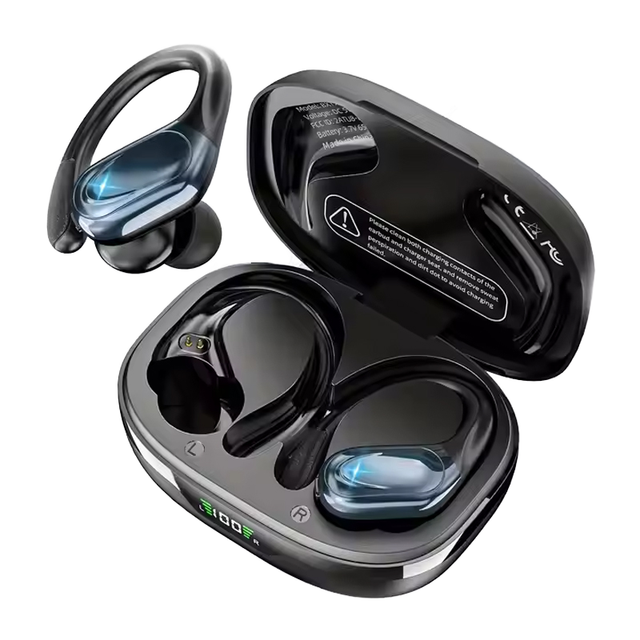 Wireless In-ear JL Gaming Headphones 5.4 Low Latency No Noise Cancelling IPX5 Waterproof Earbuds Digital Display LED Charging
