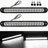 Nouvelle barre lumineuse de remorque à 15 LED, 12V 24V, compatible avec tous les camions, feu stop arrière, étanche, rouge, 500lm, 2500-5000K