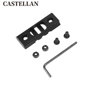 Soporte de aluminio de riel hueco <span class=keywords><strong>Keymod</strong></span> para deportes al aire libre con hebilla de correa QD de liberación rápida, soporte de accesorio de caza de 3 ranuras - Product Image 5