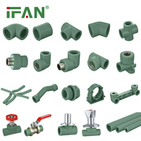 IFAN fabricant OEM matériaux de plomberie vert foncé Mexique raccord de tuyau en plastique raccords ppr pour eau froide et chaude