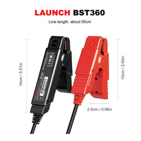 BST360 batería portátil coche batería prueba Clip analizador 12V probador BST 360 Compatible con X431 escáner BST-360