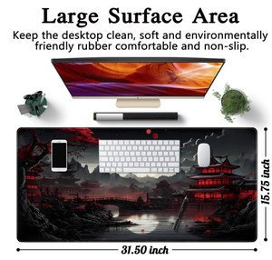 Nhật Bản Phong Cách Bàn Mat Mặt Trăng Đầy Đủ Bàn <span class=keywords><strong>Pad</strong></span> Lớn Anime Chuột <span class=keywords><strong>Pad</strong></span> Chuột Chơi Game Miếng Đệm Mở Rộng Bàn Phím Mat - Product Image 4