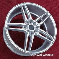 Rines de Aleación de Aluminio Modificados para Automóviles Fit Liwei Ge Rui Ling Yue BYD Tiida Sail Rena, 17 Pulgadas, PCD 4x100/114.3, ET42, Acabado Plateado