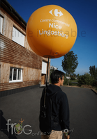 Ballon gonflable publicitaire pour événements d'entreprise, sac à dos gonflable en PVC étanche, ballon gonflable LED mobile pour l'extérieur