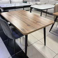 Pieds de table rectangulaires modernes, pieds de table en acier, pieds de table en fonte, pieds de table plats en métal acier