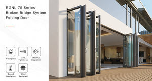 2025 Hot Sell Op Maat Gemaakte Waterdichte Buitenkant Aluminium Accordeon Deuren Glas Bifold Deuren Patio Vouwdeur - Product Image 2