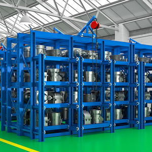 Integrated Stainless Steel Boltless Heavy Duty Blue Drawer Shelving <b>Storage</b> <b>Rack</b> for Manufacturing Plant - Product Image 2