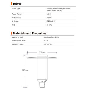 Lampade da Giardino a Goccia LED, Lampioncini da Giardino per Prato, Esterni, in Alluminio, Moderne, 50W, 70W, Decorazione in Alluminio - Product Image 6
