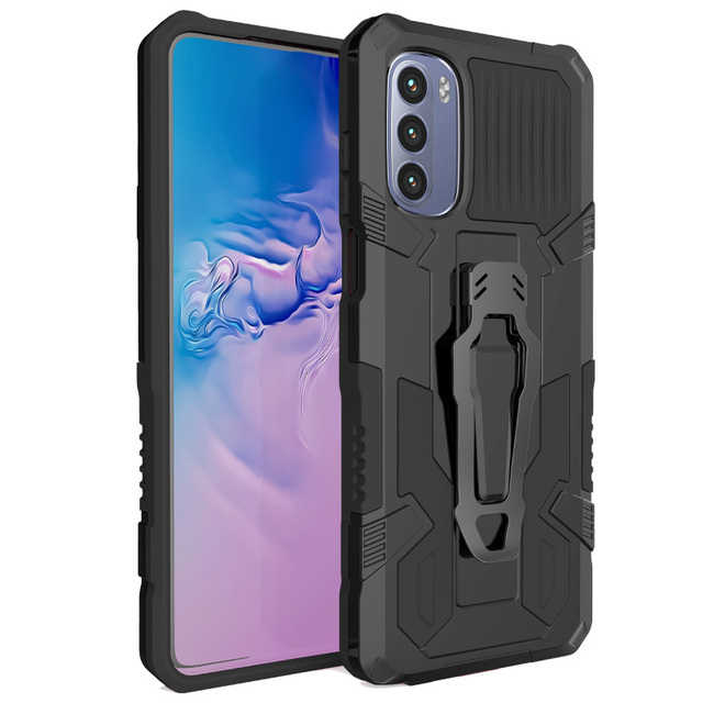 Armor Belt Clip Stand Case for Motorola Moto G Stylus / G G9 G8 Power / G Play G9 E7 Plus Shockproof Protective Cover
