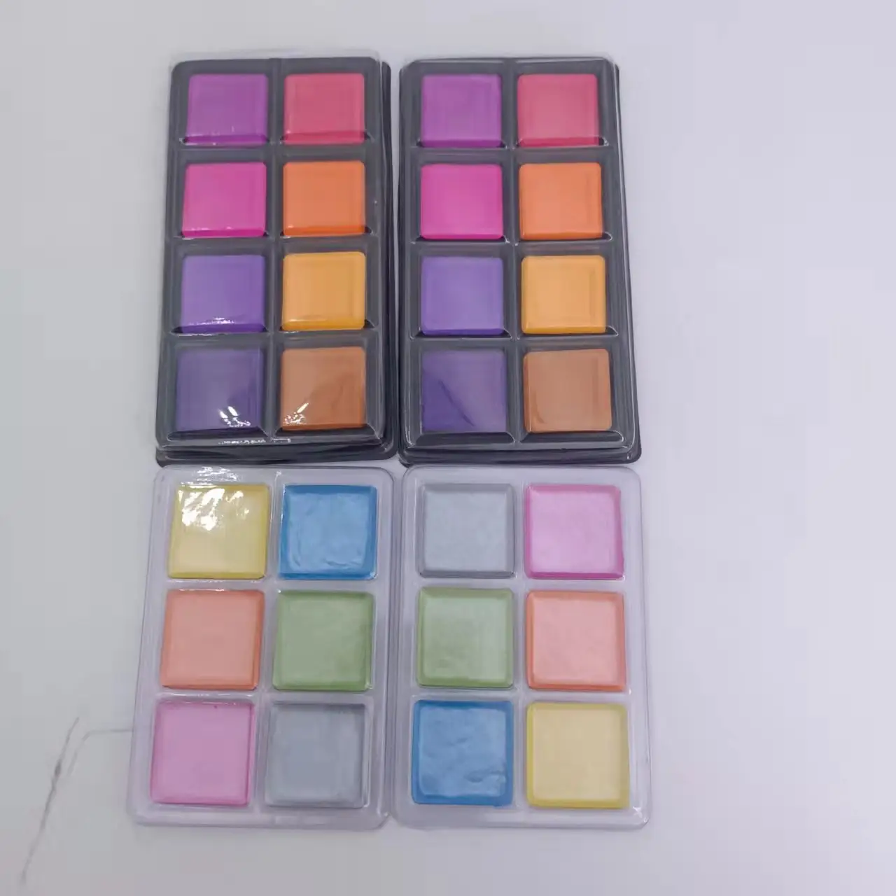 8 Stück Kunst Aquarell Pulver Farbe Set zeichnen Farbe in PET-Box hergestellt in China gesetzt