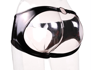 Mutandine ad anello stretto in lattice di ammoniaca da uomo biancheria intima corta sessuale - Product Image 6