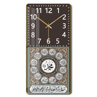 Jam dinding ringan, dekorasi rumah seni, jam dinding ruang tamu, wajah ganda, PVC, Film Tempered tema mewah