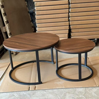 Table basse moderne de luxe et légère de style nordique Table d'appoint en bois créative pour salon canapé salon de thé pour petits appartements