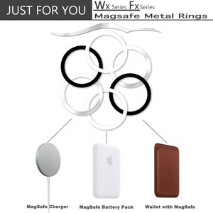 Universel avec autocollant 3M adhésif magnétique chargeur sans fil anneaux métalliques pour portefeuille <span class=keywords><strong>Magsafe</strong></span> magsaf charge sans fil - Product Image 6
