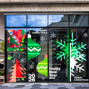 Adesivi Statici <span class=keywords><strong>per</strong></span> Finestre di Alta Qualità Personalizzati <span class=keywords><strong>per</strong></span> Natale e Vigilia, Decorazioni <span class=keywords><strong>per</strong></span> Vetrine di Negozi - Product Image 1