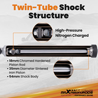 Kit de levage de suspension avant et arrière MaXpeedingrods Factory 2,5 pouces, amortisseurs de levage compatibles avec Jeep Wrangler YJ 1987-1995