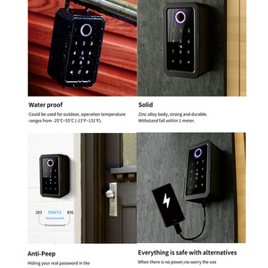 Safe <strong>Key</strong> Storage <strong>Box</strong> Biometric <strong>Electronic</strong> Digital WiFi TTlock Tuya Fingerprint Smart <strong>Key</strong> <strong>Lock</strong> <strong>Box</strong> - Product Image 6
