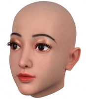 Masque réaliste en silicone pour Halloween, masque facial féminin pour travestis, transgenres, drag queens, soirées sissy avec perruques pour femmes