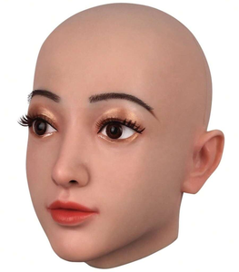 Masque réaliste en silicone pour Halloween, masque facial féminin pour travestis, transgenres, drag queens, soirées sissy avec perruques pour femmes - Product Image 6