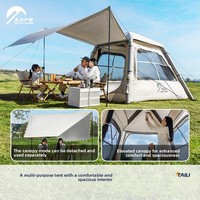 Tente de camping gonflable Taili pour l'extérieur, portable, sans armature, type cabine, épaissie, imperméable, équipement de camping, tente cabine à ouverture rapide