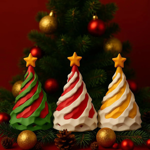 Venta al por Mayor <span class=keywords><strong>de</strong></span> Mini Árbol <span class=keywords><strong>de</strong></span> Navidad Impreso en 3D, Adorno Navideño para Escritorio, Lindo Regalo <span class=keywords><strong>de</strong></span> Navidad para Familiares y Amigos, Artículos para Fiestas - Product Image 6