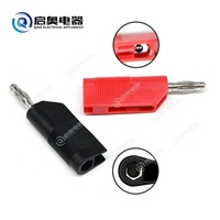 Fiche banane de sécurité 4mm nickelée 4mm Connecteurs empilables pour multimètre entièrement isolés 5 couleurs