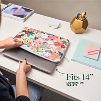 Housse de protection pour ordinateur portable en PU de 14 pouces avec motif floral personnalisé CE Factory pour MacBook, HP, Lenovo, Dell, ASUS