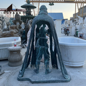 QUYANG personnalisé extérieur jardin <span class=keywords><strong>d</strong></span>écoration Antique grandeur nature métal abstrait chevalier Figure Statues Bronze roi <span class=keywords><strong>Arthur</strong></span> Statue - Product Image 5