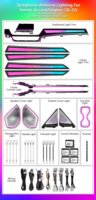 Kit d'éclairage LED intérieur de voiture, style OEM, garniture en cristal colorée, éclairage d'ambiance pour Honda Accord 10ème génération 2018-2022