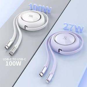 Cable de Carga USB C a USB C Retráctil de Carga Rápida de 100 W, Nuevo Gadget 2024, Cable USB Retráctil Portátil - Product Image 5