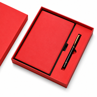 Ensemble cadeau de carnet en cuir PU A5 avec logo personnalisé, stylo, clé USB, agenda professionnel en PU thermosoudé, kit de papeterie, vente en gros OEM