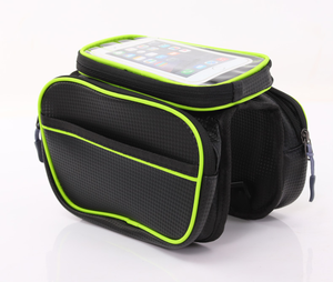 Grande e resistente tela impermeabile con Design grigio personalizzato <span class=keywords><strong>cestino</strong></span> anteriore per bicicletta Sport all'aperto borsa per <span class=keywords><strong>bici</strong></span> a tubo manubrio scatole alte - Product Image 6