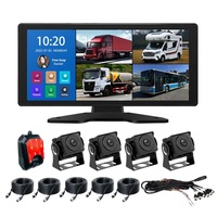 Sistema de Espejo Retrovisor Lateral Digital con Pantalla Táctil 4K, Monitor de Detección del Comportamiento del Conductor, Cámara para Tablero de Camiones y Autocaravanas, AHD