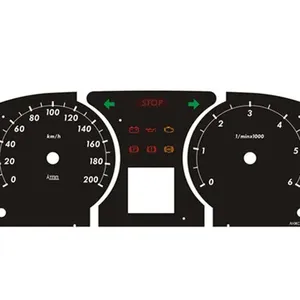Oem Anti Glare Matte Meter Gezicht Instrumentenpaneel Reliëf Grafische Overlay Auto Digitaal Dashboard